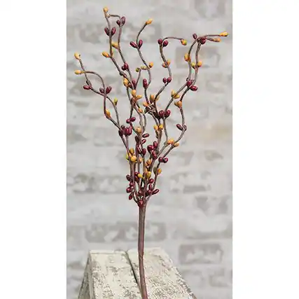 Front. BreeBe - Pip Berry Pick - 12" - Burgundy & Old Gold - Burgundy & Gold.