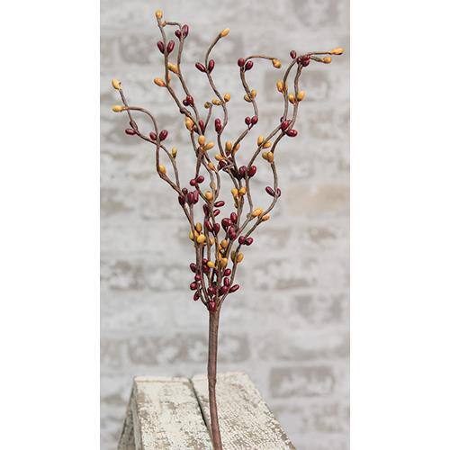 Front. BreeBe - Pip Berry Pick - 12" - Burgundy & Old Gold - Burgundy & Gold.