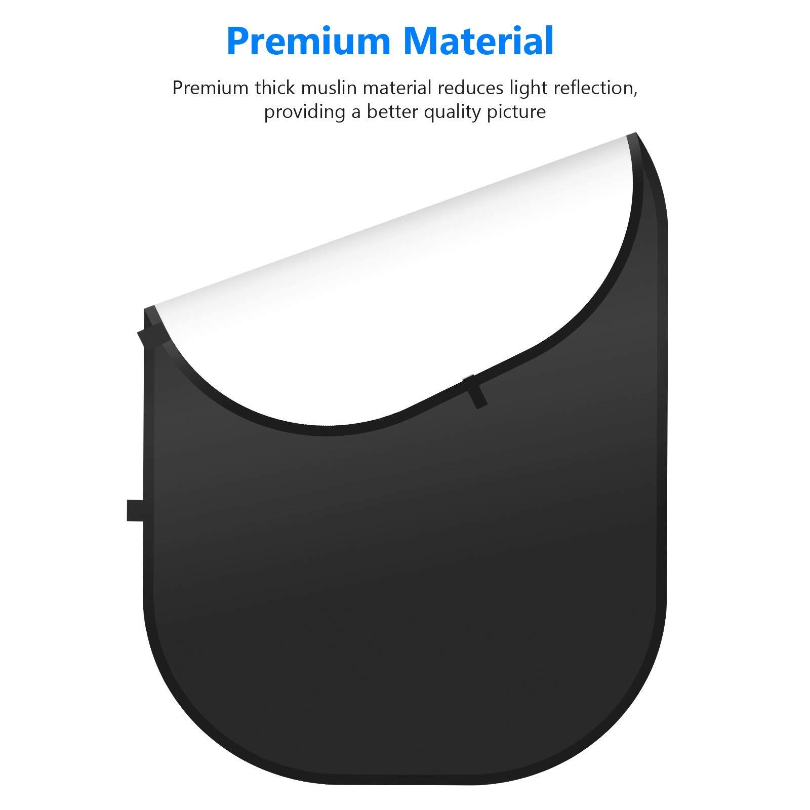 Premium Material

Premium thick muslin material reduces light reflection, providing a better quality picture