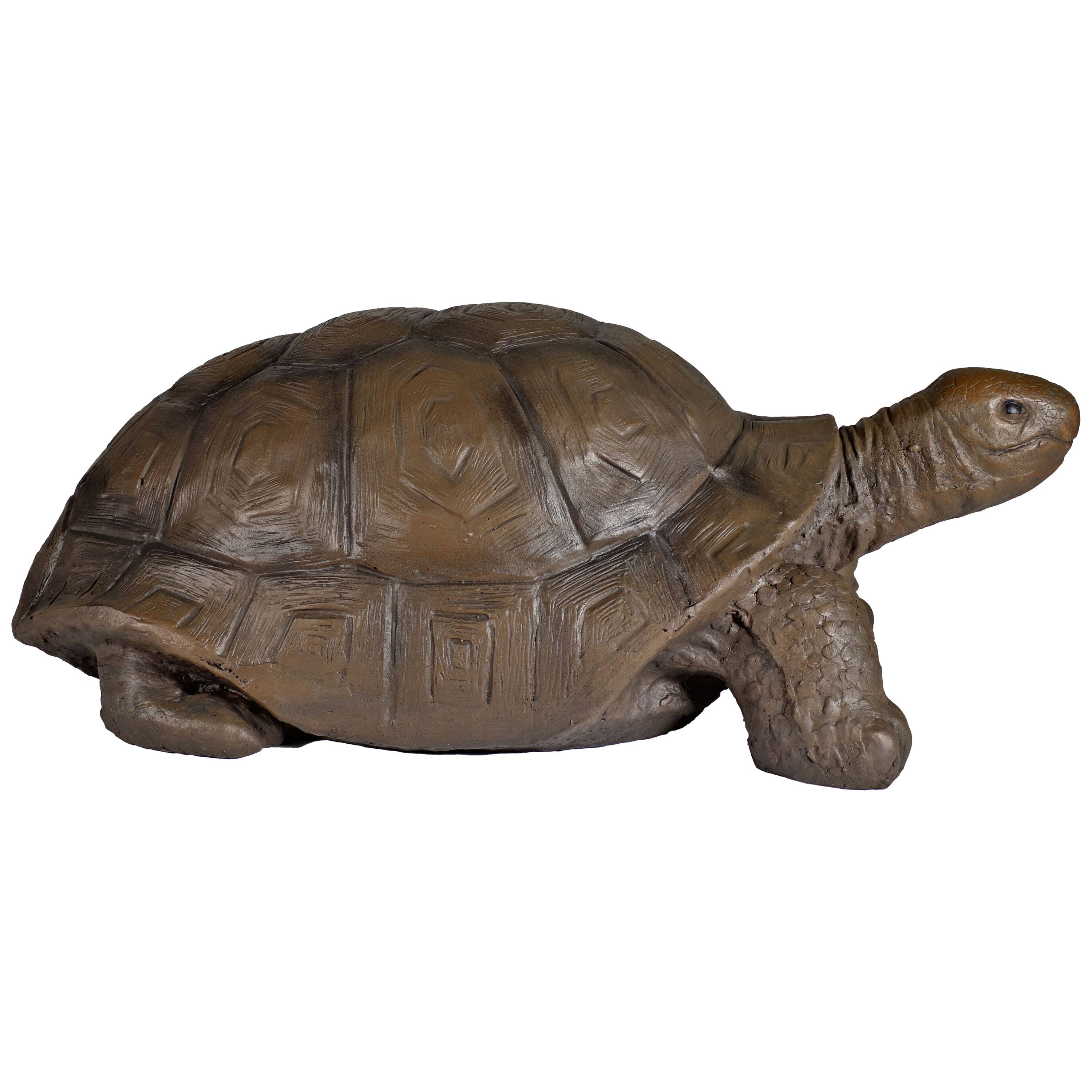 Alt View 9. Sunnydaze - Talia the Tortoise Indoor/Outdoor Garden Statue - 12 in - Light Brown.