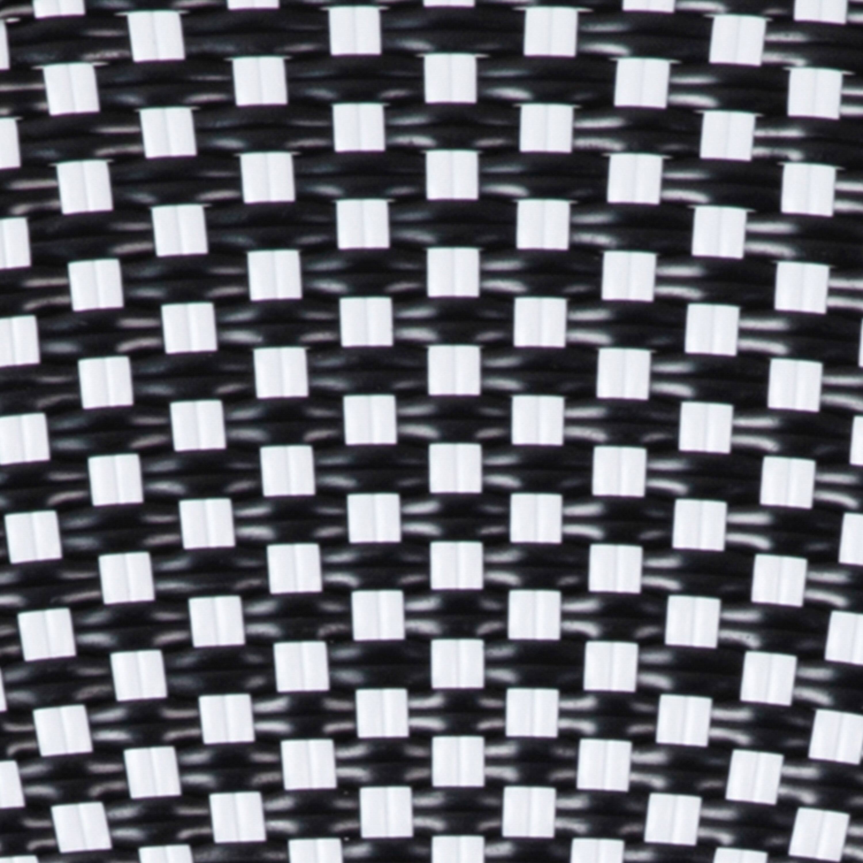 Alt View 10. Martha Stewart - Lily Pond All Weather Woven Bistro Table and Chairs Set with Aluminum Frames - Black & White/Natural Frame.