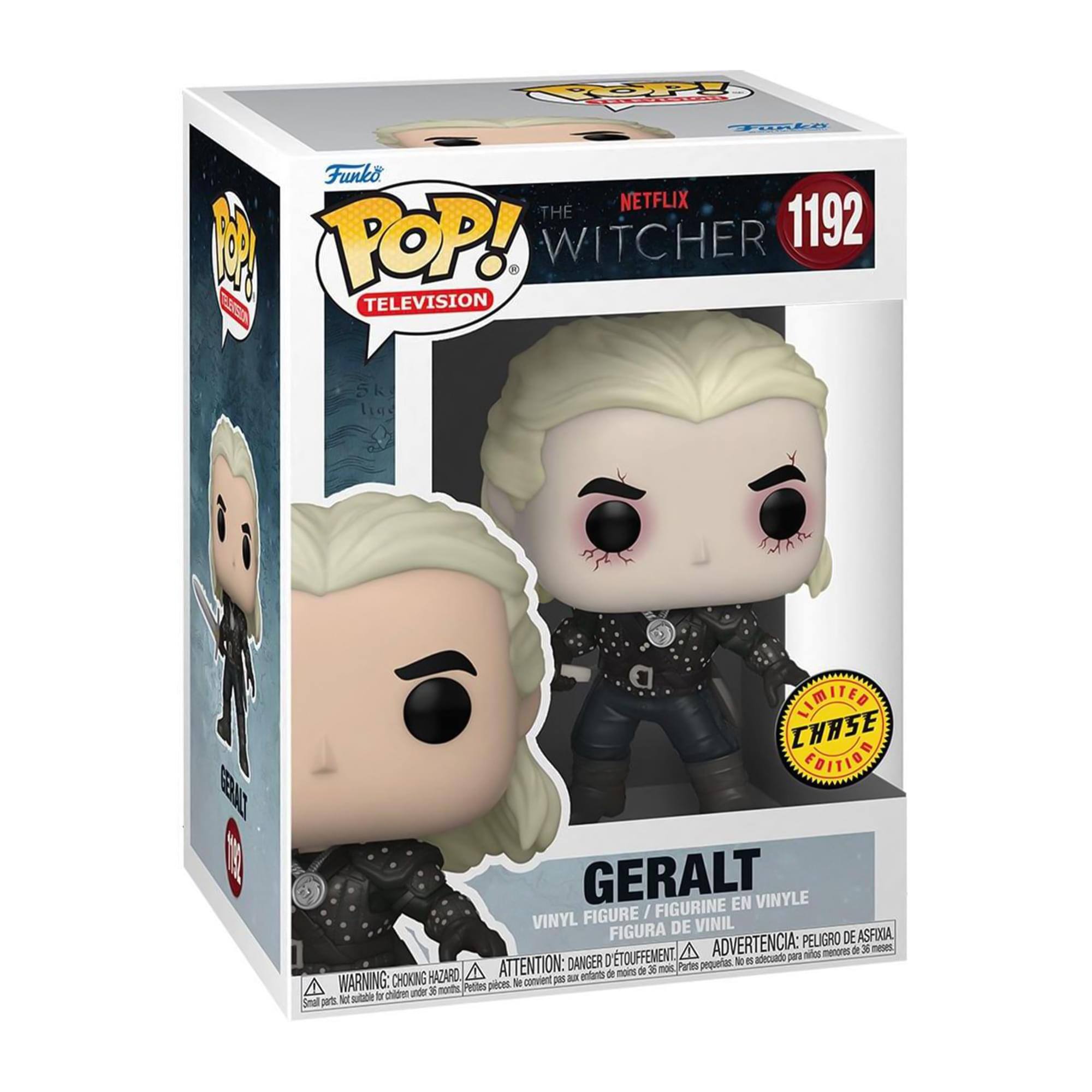**Funko Pop! Television**

**The Witcher 1192**

**Geralt**

**Vinyl Figure / Figurine en Vinyle / Figura de Vinilo**

**Limited Chase Edition**

**Warning: Choking Hazard - Small parts. Not for children under 3 years.**

**Attention: Danger de suffocation - Petites pièces. Ne convient pas aux enfants de moins de 3 ans.**

**Advertencia: Peligro de asfixia - Piezas pequeñas. No es adecuado para niños menores de 3 años.**

**Aviso: Peligro de asfixia - Piezas pequeñas. No es adecuado para niños menores de 3 años.**