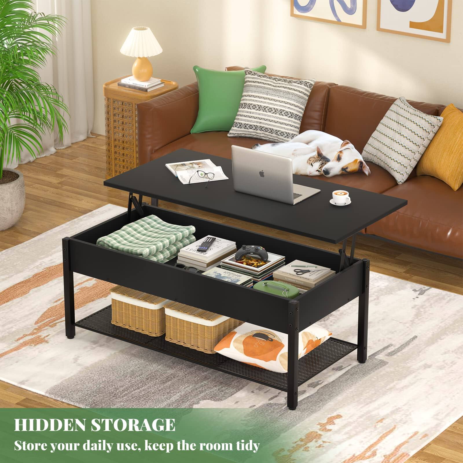 HIDDEN STORAGE  
Store your daily use, keep the room tidy