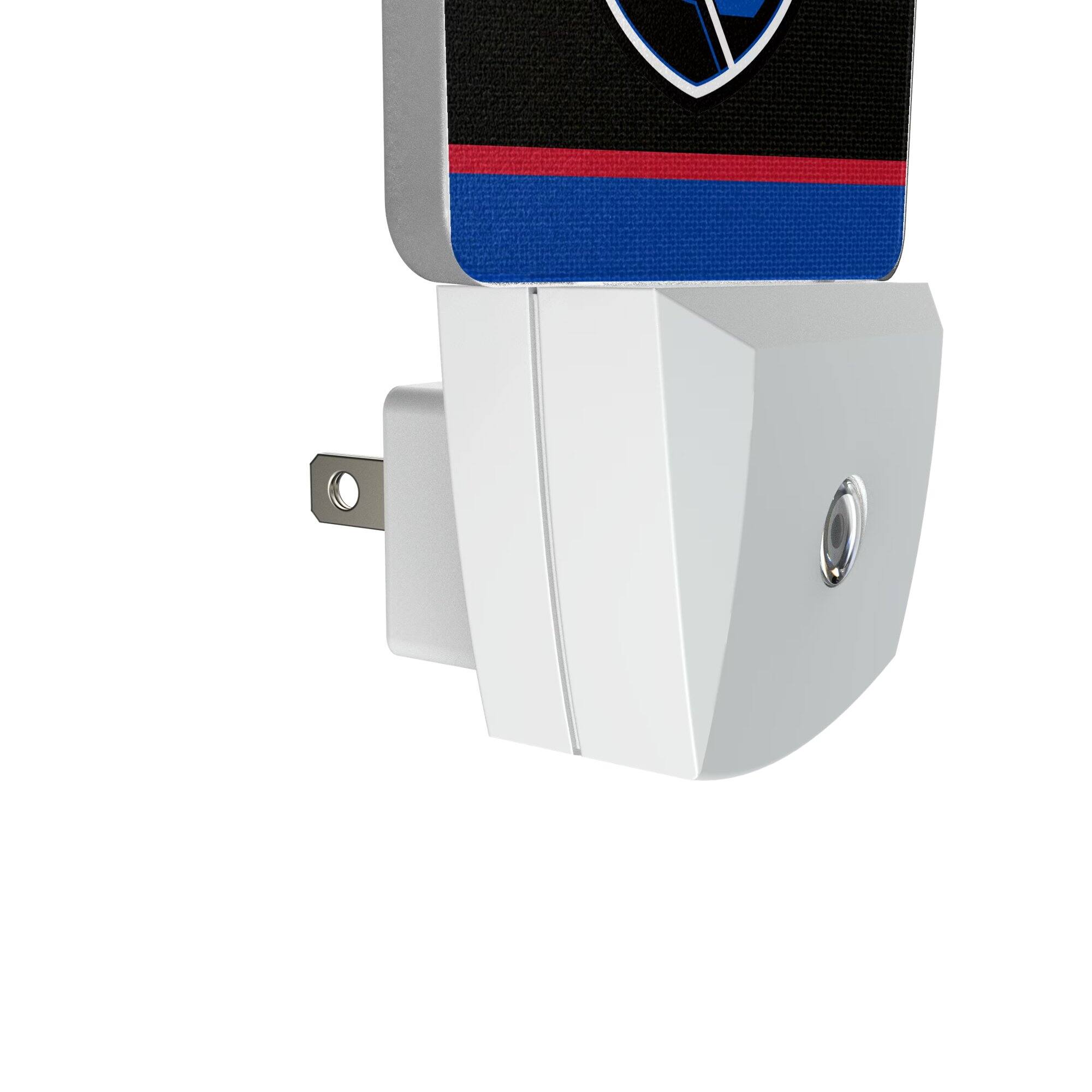 Alt View 2. Keyscaper - San Jose Earthquakes Team Striped Nightlight 2-Pack - Multicolor.