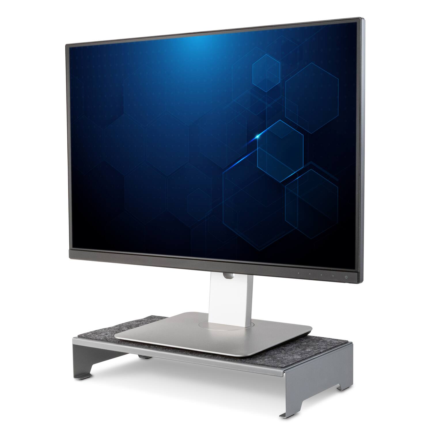 Back. Allsop - TechStyle Steel Monitor Stand - GRAY.