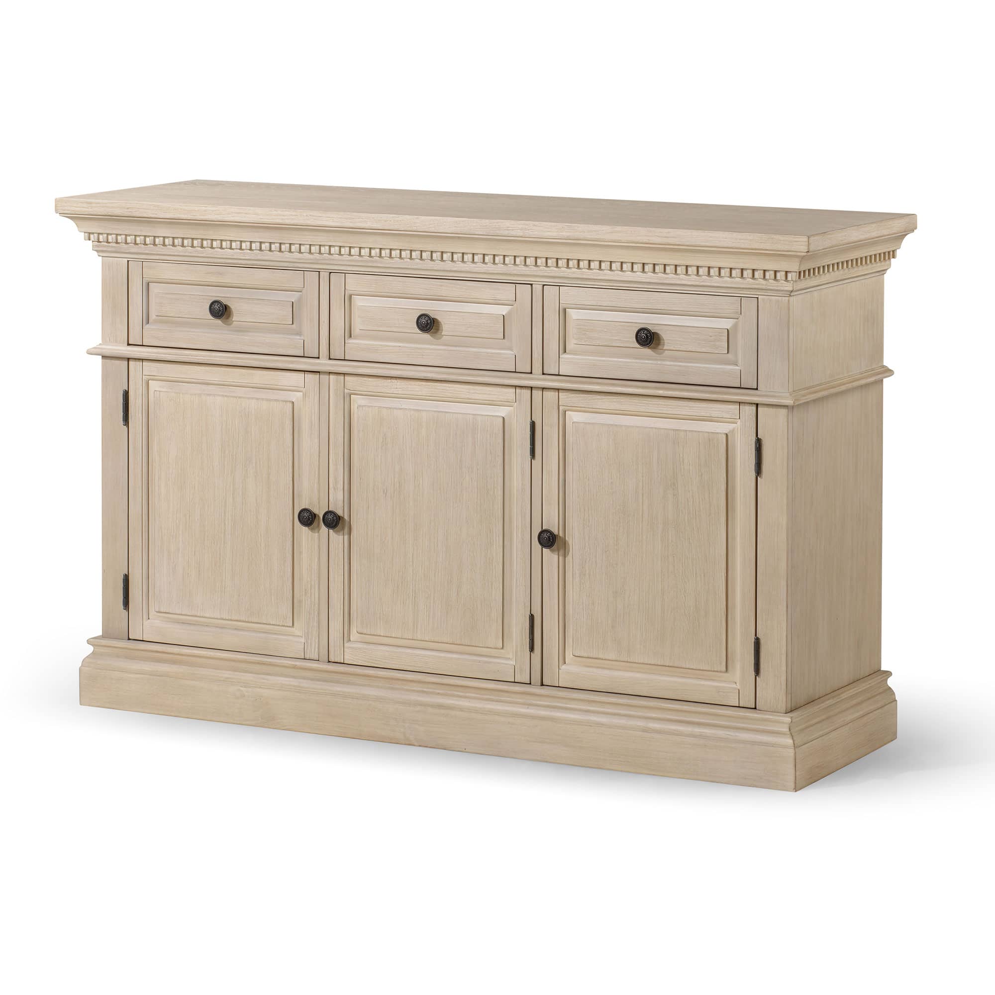 Maven Lane - Theo Traditional Wooden Sideboard Finish - Antiqued White