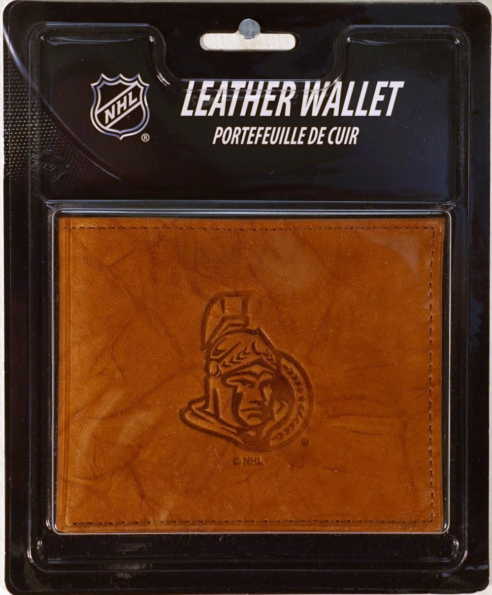 Rico Industries - Ottawa Senators NHL Embossed Leather Billfold Wallet - Multi