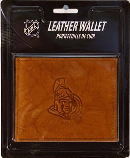 Rico Industries - Ottawa Senators NHL Embossed Leather Billfold Wallet - Multi