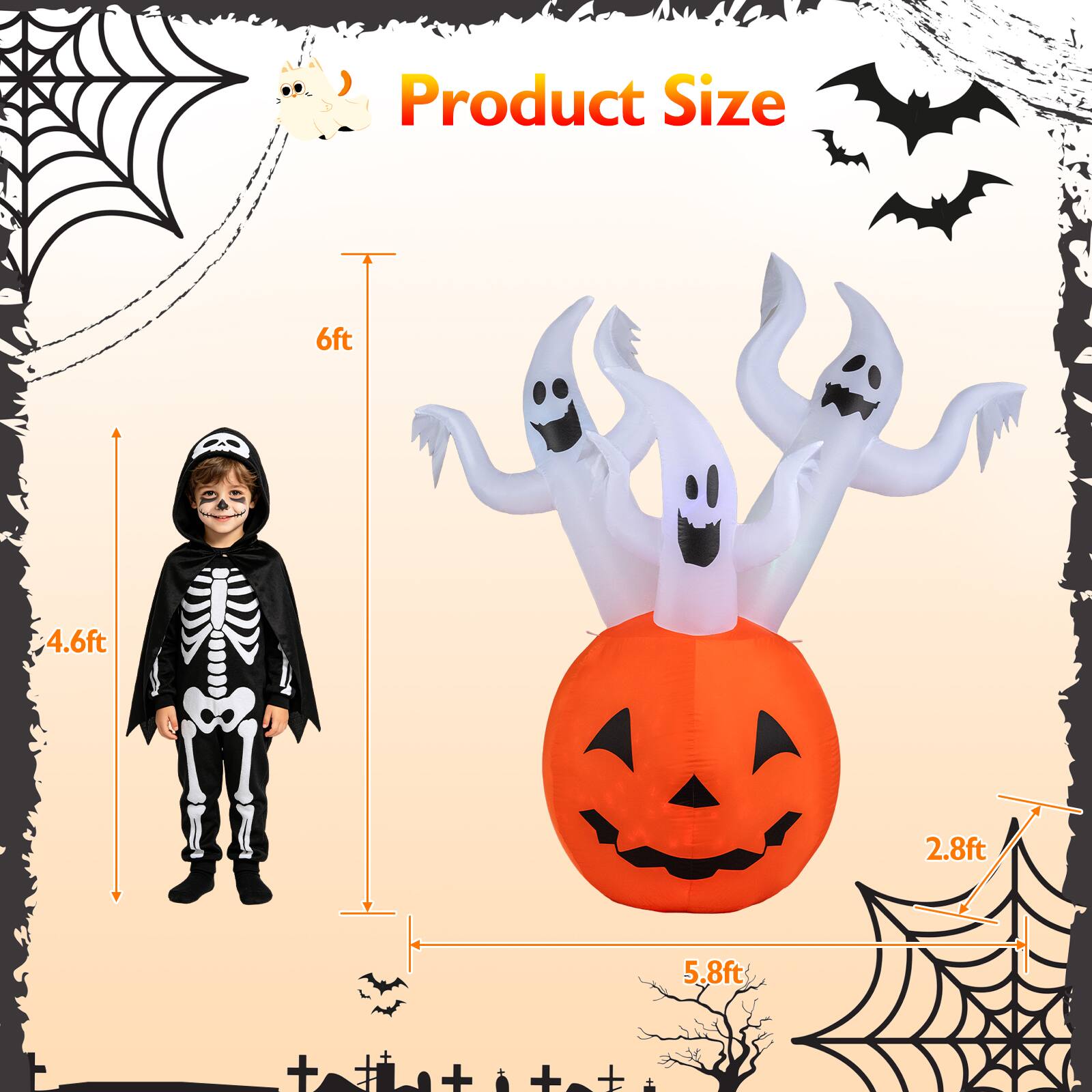 Product Size
6ft
4.6ft
2.8ft
5.8ft