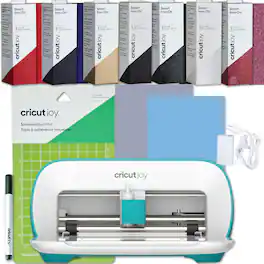 Cricut - Joy Cutting Machine Bundle with 7 Smart Iron-On Rolls - Compact Vinyl Cutter for Custom Apparel & DIY Crafts