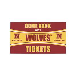 Evergreen Enterprises - Northern State University Wolves 16" x 28" Come Back with Tickets Indoor/Outdoor Mat - Multicolor