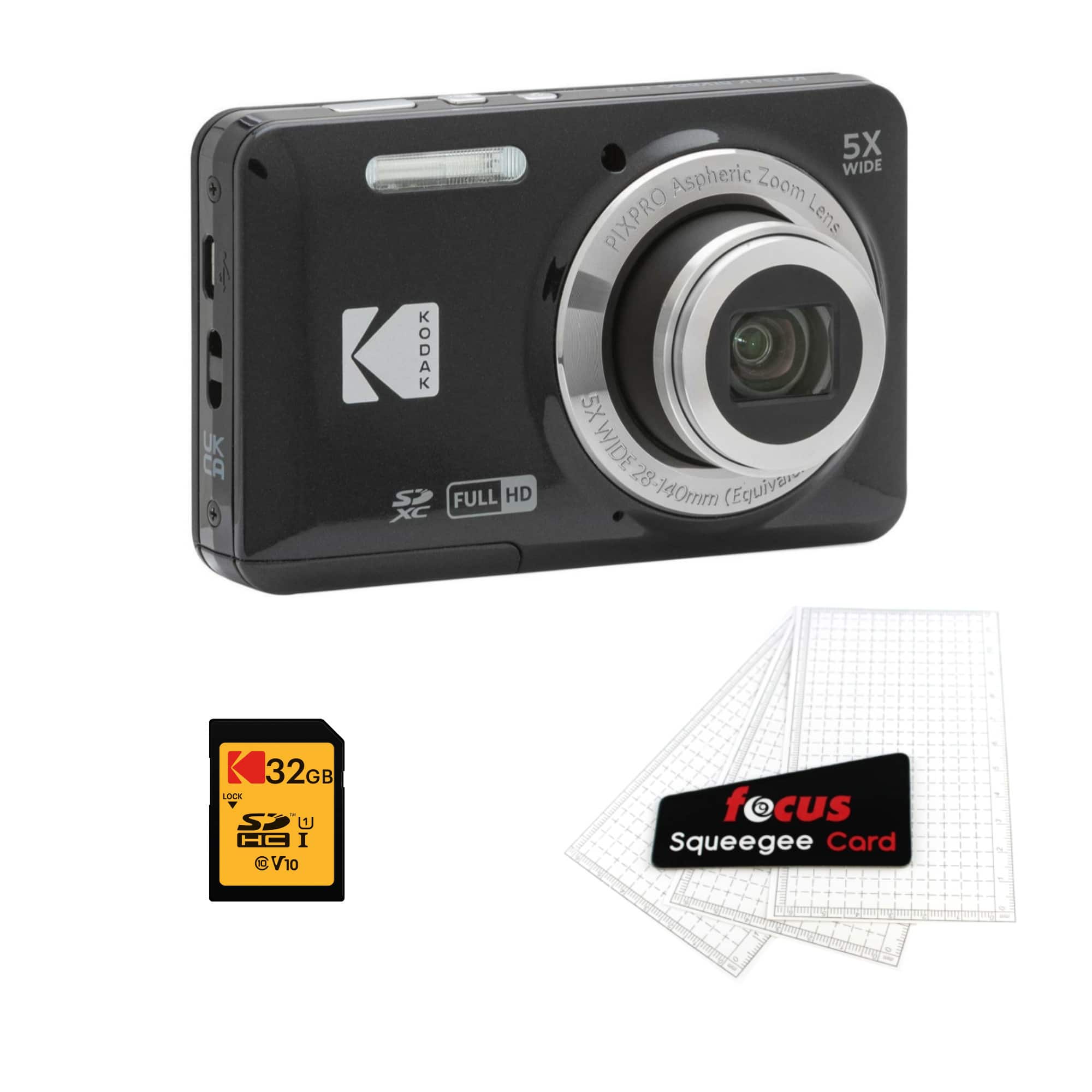 Kodak PIXPRO Friendly Zoom FZ55 Digital Camera with 32GB SD