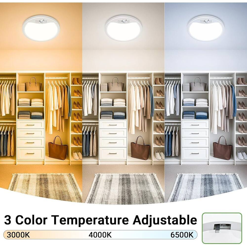 3 Color Temperature Adjustable  
3000K 4000K 6500K
