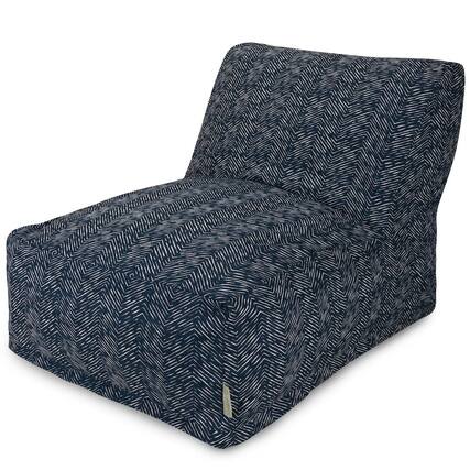 Front. Majestic Home - Chair Lounger South West Navy - Blue.