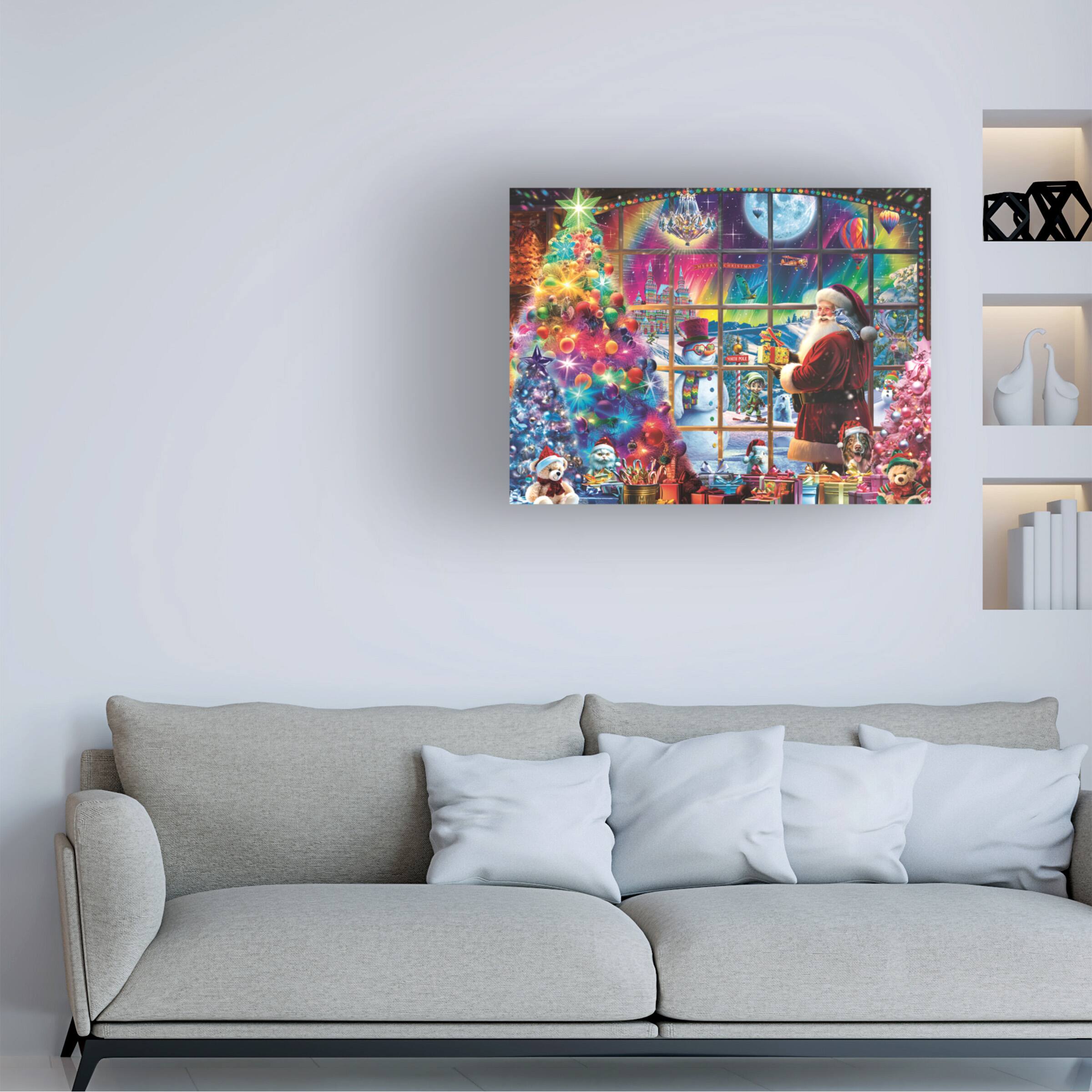 Angle. Trademark Fine Art - Michael David Ward Magical Christmas Canvas Art - 18x24 - Multicolor.