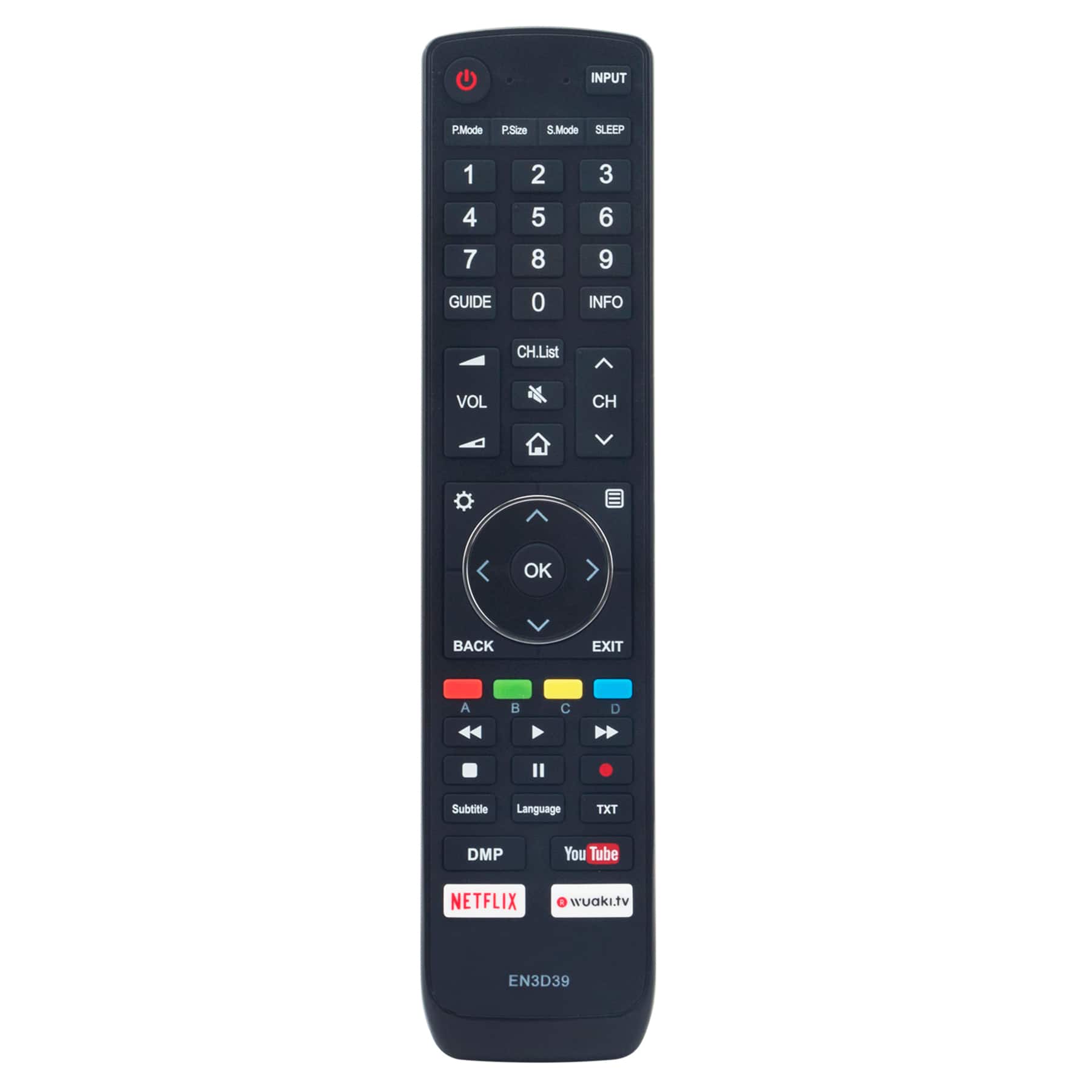 ALLIMITY - EN3D39 Replacement Remote, Fit for Hisense TV H45N5750 H50N5900 H55N6800 H65N6800 H70NU9700 H75N6800 H50N6800 H55NU8700 - Black