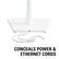 CONCEALS POWER & ETHERNET CORDS