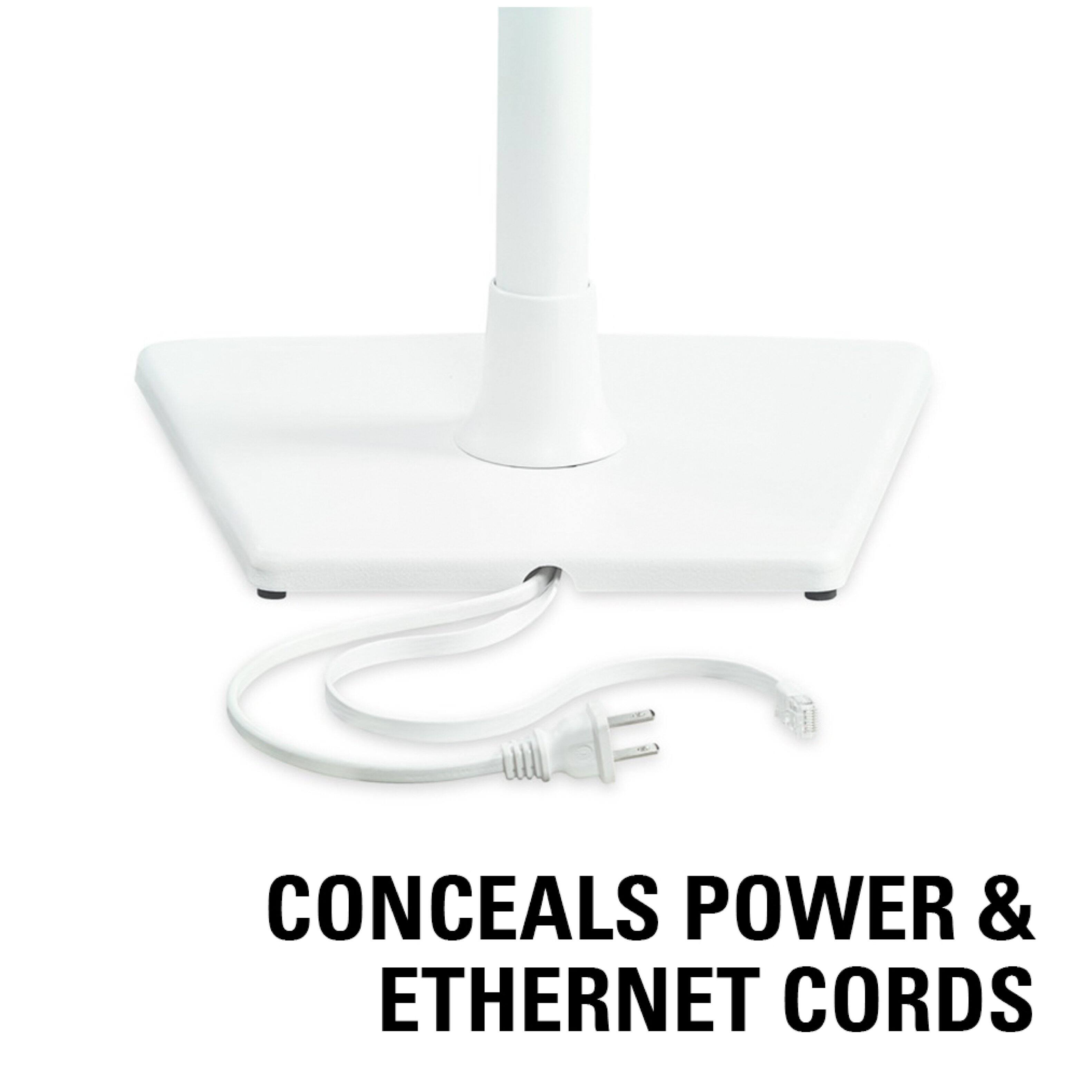CONCEALS POWER & ETHERNET CORDS