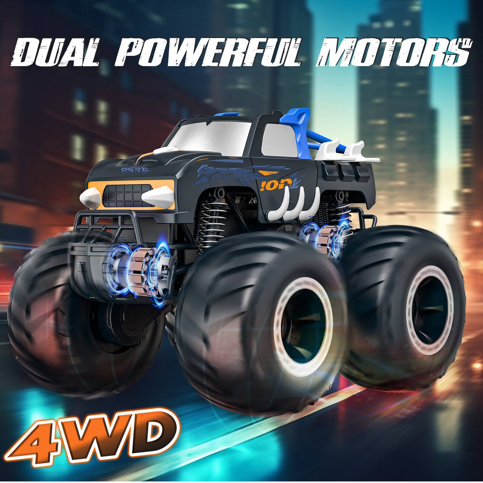 DUAL POWERFUL MOTORS  
4WD