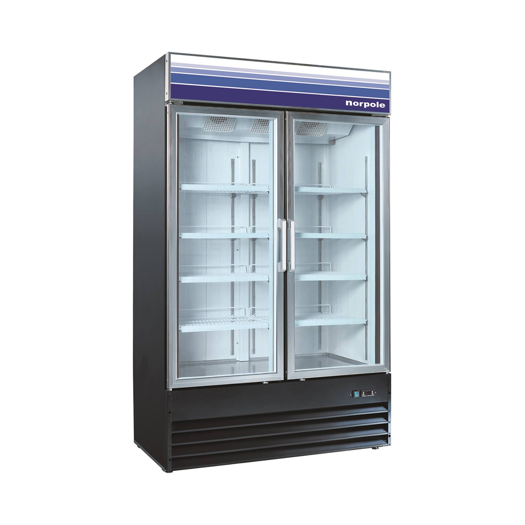 Front. Magic Chef - 29 cu. ft. 2-Door Commercial Upright Freezer in Black - Black.