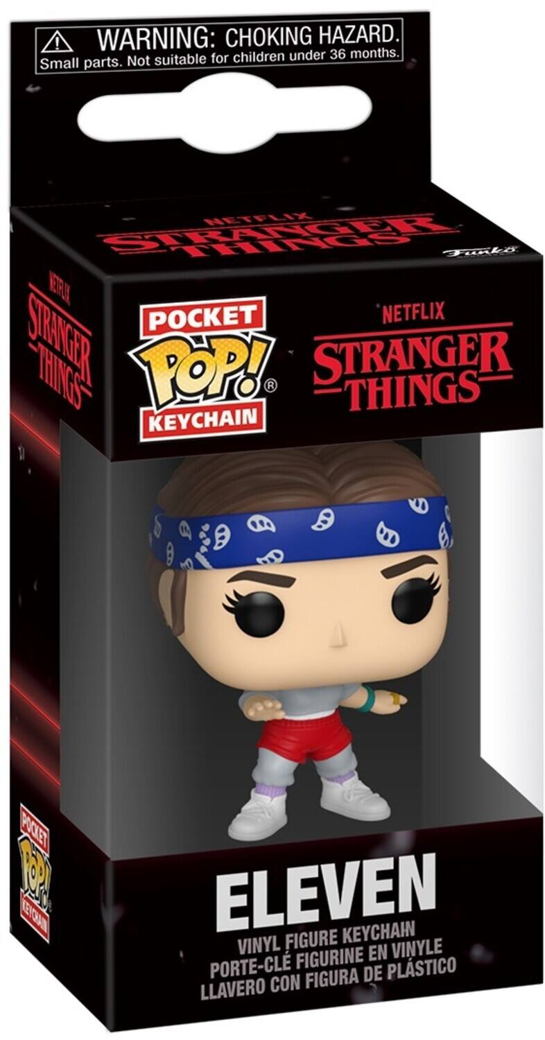 **WARNING: CHOKING HAZARD.**  
Small parts. Not suitable for children under 36 months.

**NETFLIX STRANGER THINGS**

**POCKET POP! KEYCHAIN**

**ELEVEN**

VINYL FIGURE KEYCHAIN  
PORTE-CLE FIGURINE EN VINYLE  
LLAVERO CON FIGURA DE PLÁSTICO