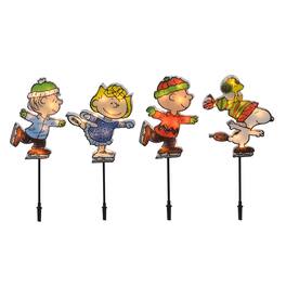 LED Pre-Lit Skating Peanuts 26 in. Pathway Decor - Multicolored
