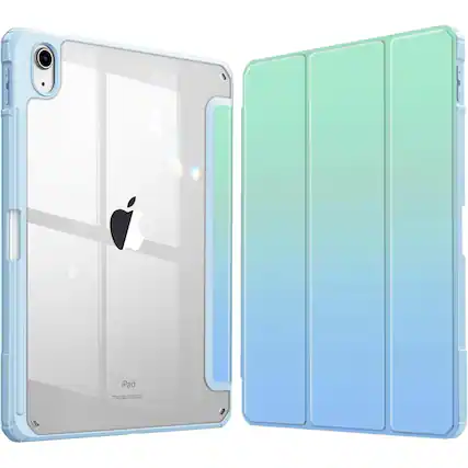 Front. Kitcheniva - Protective Clear Case For iPad (A16) 11th 11” 2025/iPad 10th 2022 Shockproof Cover 10.9” Seaside - Seaside Ombre.