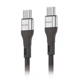 Energizer - Braided USB-C to USB-C Cable – Charge & Sync for Type-C Devices – 6ft Durable Cord - Black