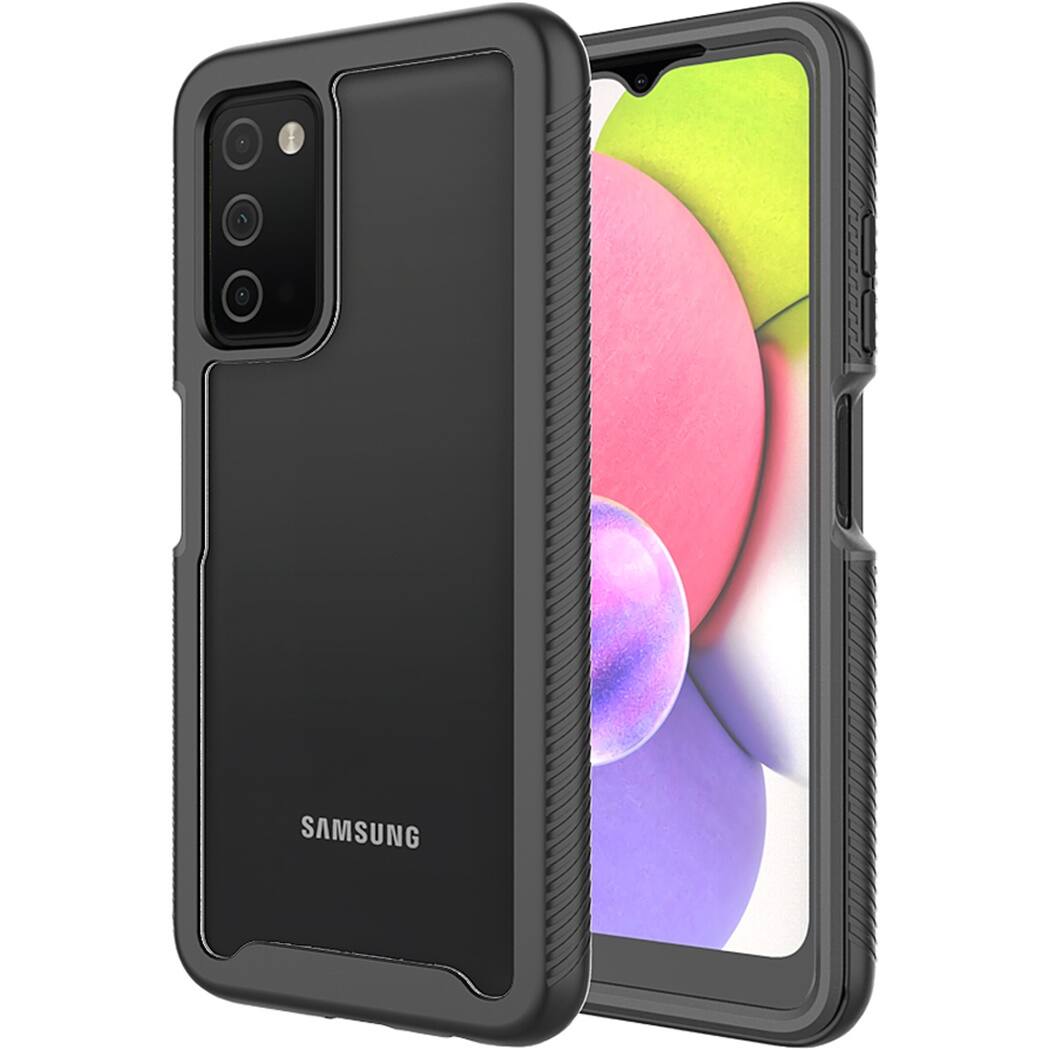 Alt View 13. SaharaCase - GRIP Series Case for Samsung Galaxy A03 and Galaxy A03s - Black.