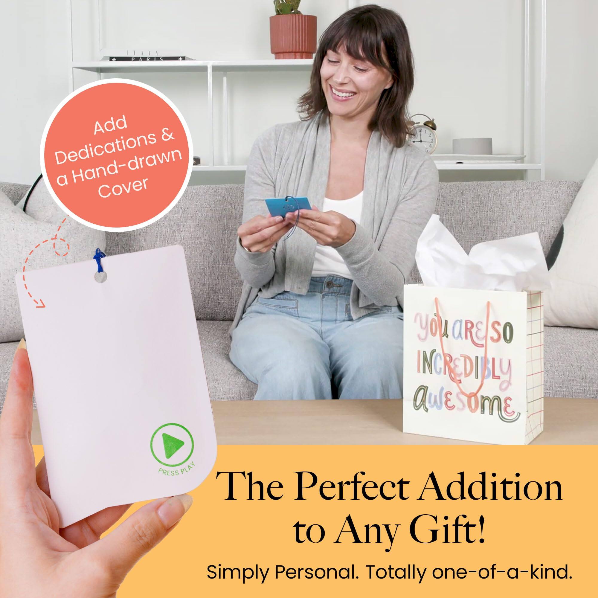 Add Dedications & Hand-drawn a Cover

You are so incredibly awesome

The Perfect Addition to Any Gift!

Simply Personal. Totally one-of-a-kind.