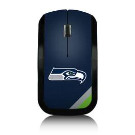 Keyscaper - Seattle Seahawks Diagonal Stripe Wireless Mouse - Wireless - Multicolor