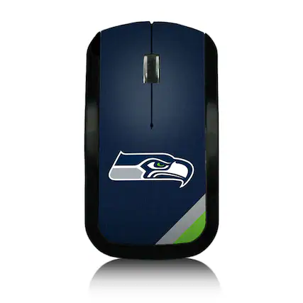 Front. Keyscaper - Seattle Seahawks Diagonal Stripe Wireless Mouse - Multicolor.