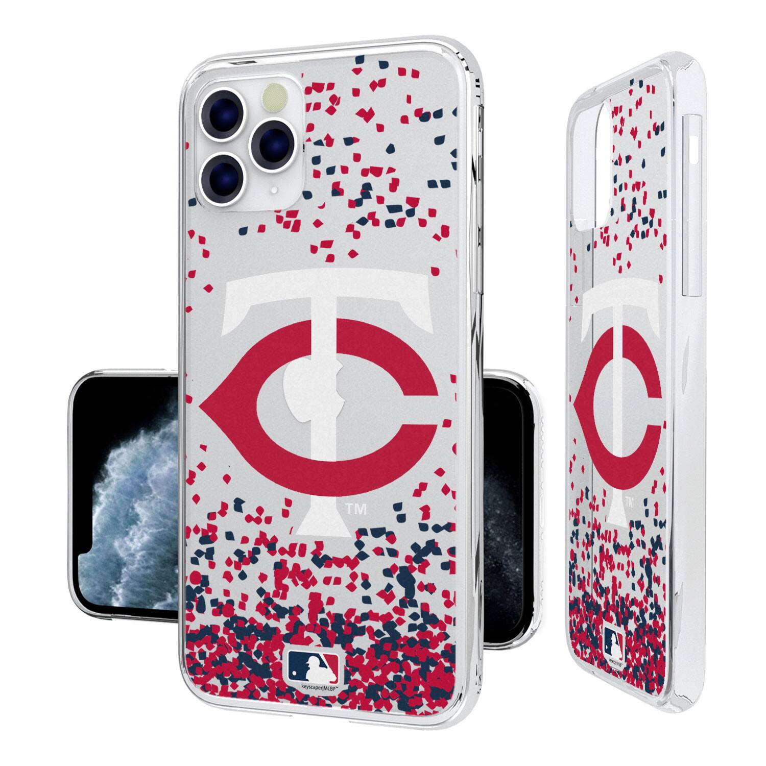 Alt View 1. Keyscaper - iPhone Confetti Design Clear Case - 13 mini - Multicolor.