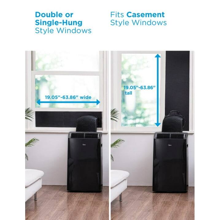 Double or Single-Hung Style Windows  
Fits Casement Style Windows  

19.05"–63.86" wide  
19.05"–63.86" tall