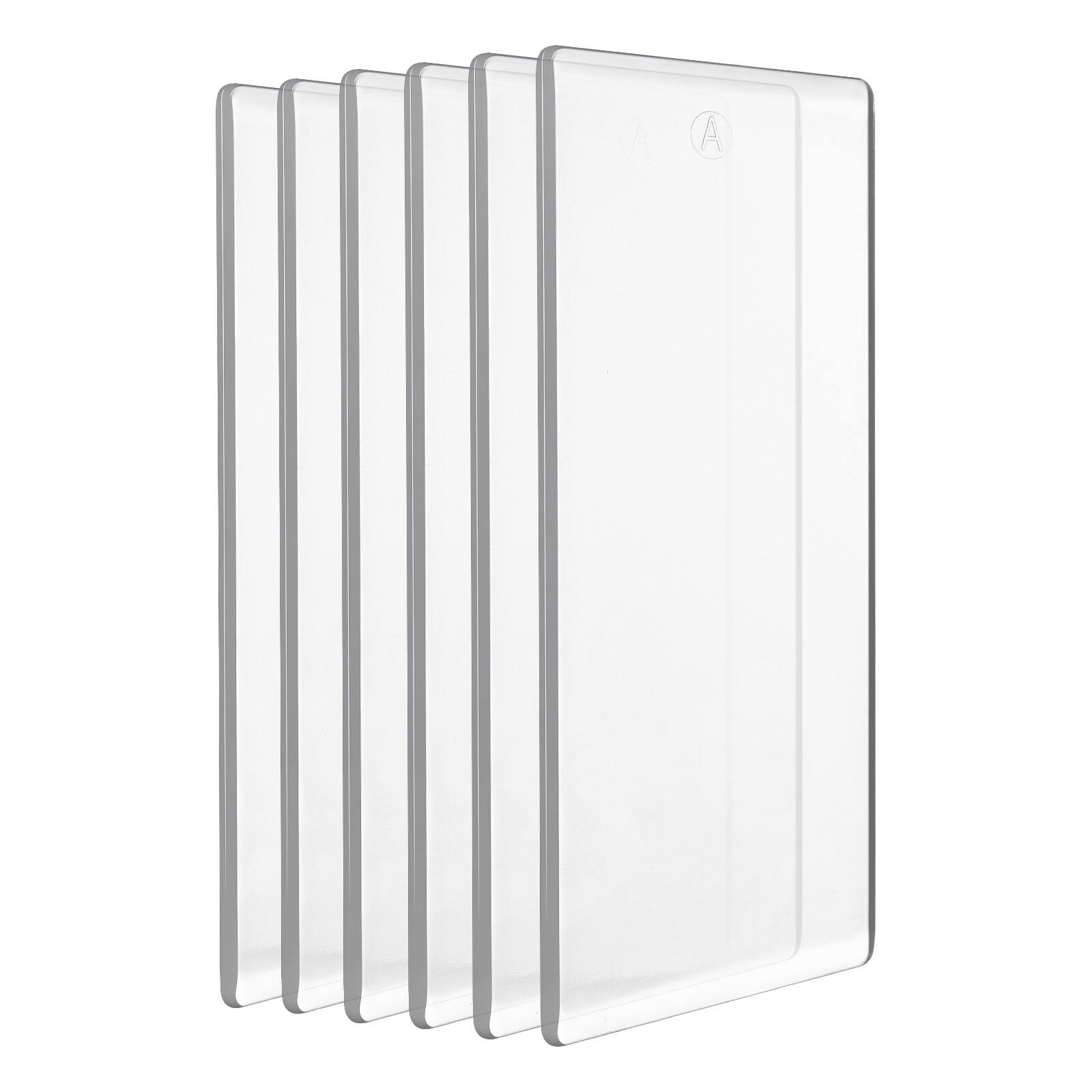 Alt View 5. VEVOR - Cutting Plates, 6 Pcs, 6.69 x 3.15 x 0.1 in,Clear Polycarbonate Material, Die Cut Pads Compatible with VEVOR Die Cutting - Transparent.