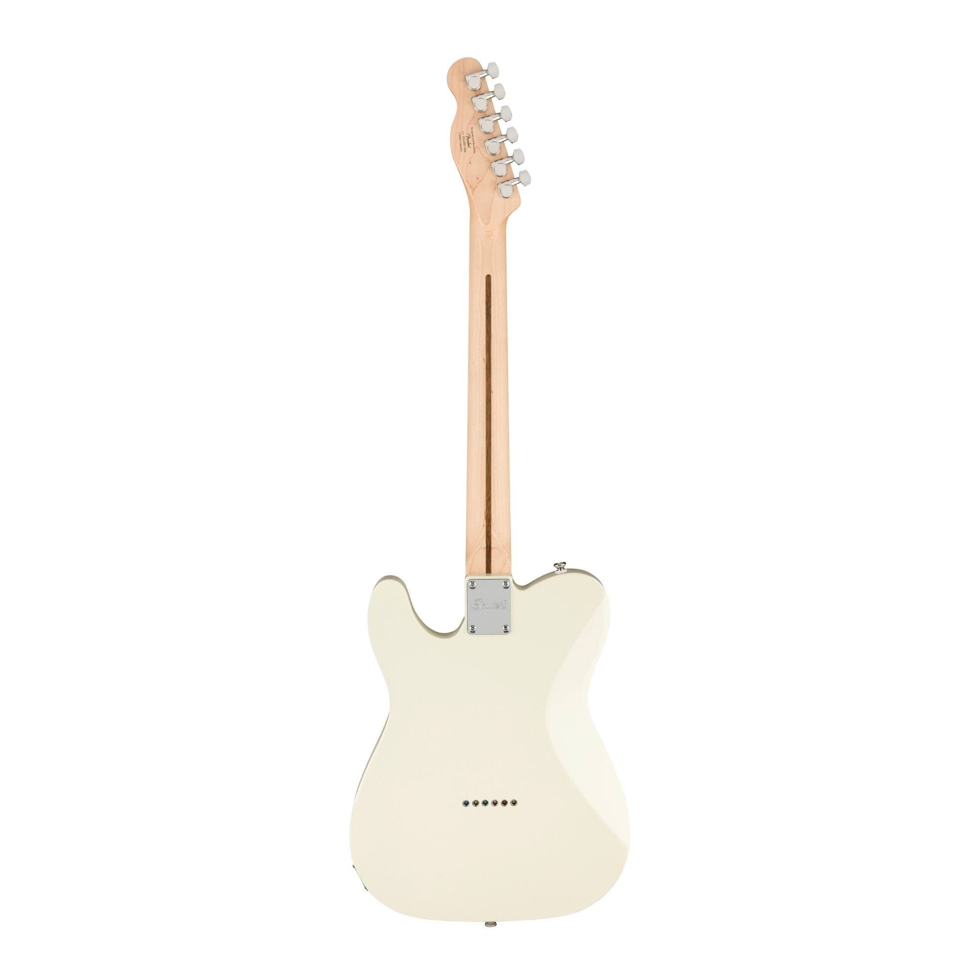 Angle. Squier - Fender Affinity Series Telecaster Electric Guitar (Olympic White).