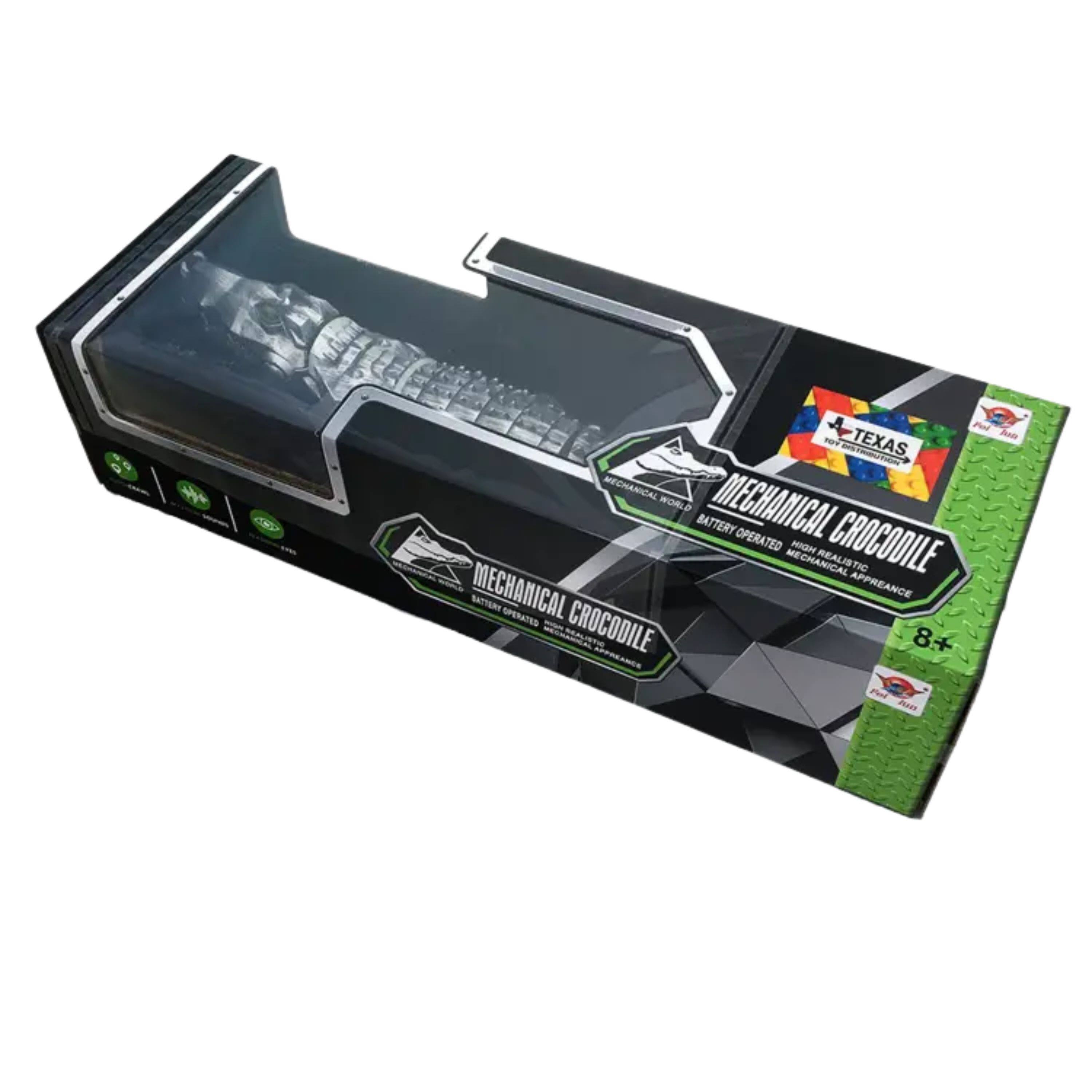 Po -e noT TEXAS MECHANICAL WORLD MECHANICAL BATTERY OPERATED MECHANICAL CROCODILE MECHANICAL REALISTIC MECHANICAL APPEARANCE SATTIAN SEPARATED CROCODILE 8+ Jaun