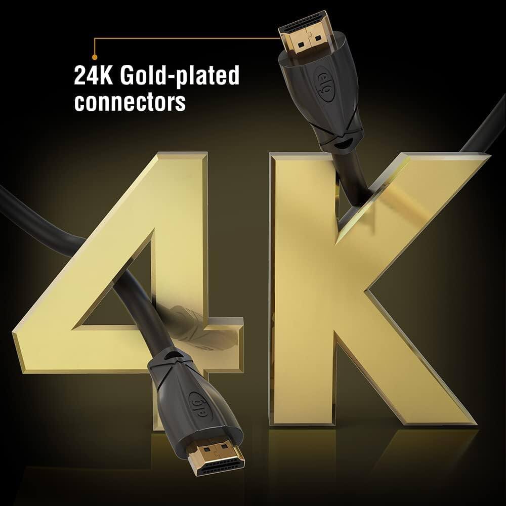 24K Gold-plated connectors

4K