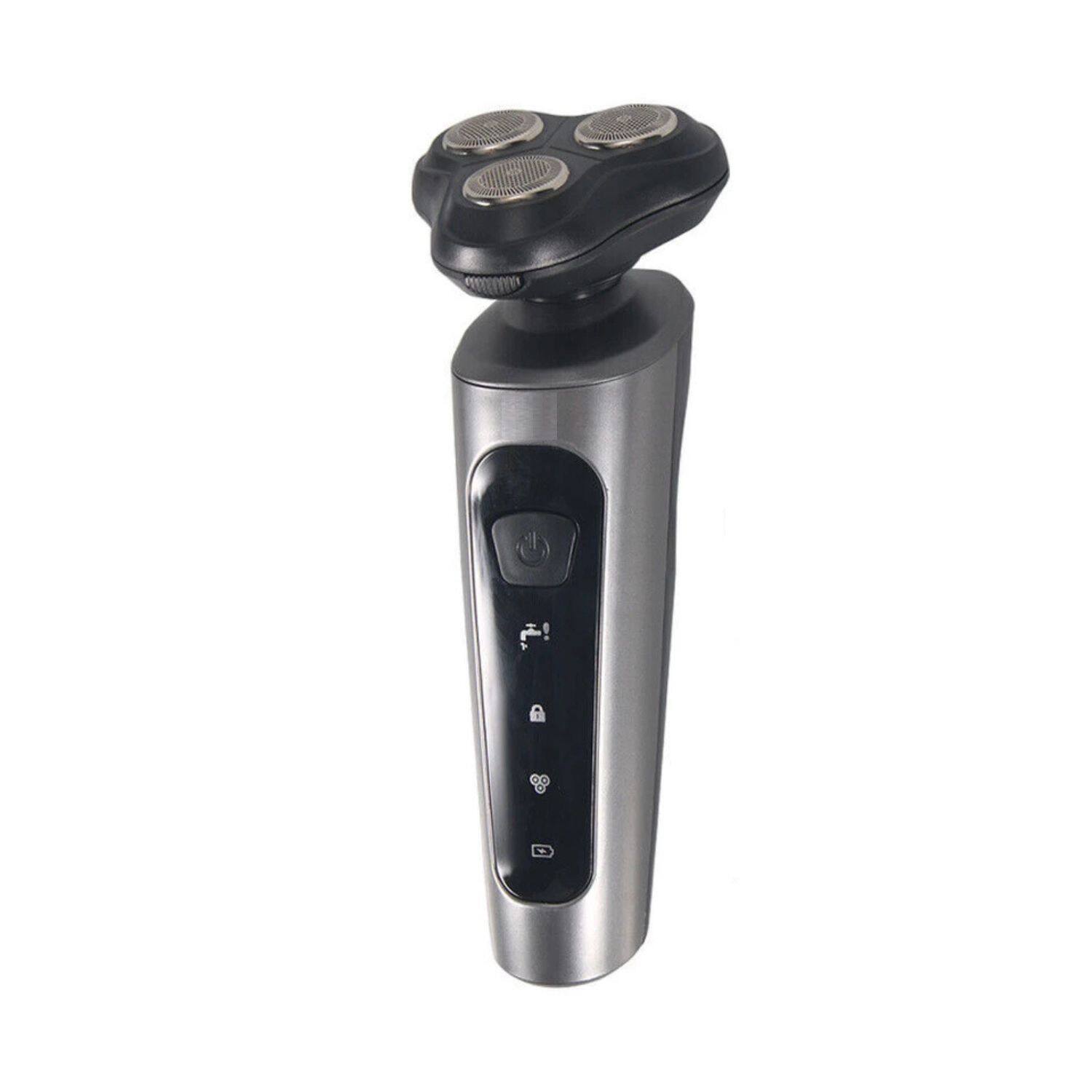 Front. Stock Preferred - 9D USB Rechargeable Electric Shaver for Men – Waterproof Rotary Trimmer.