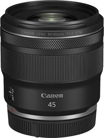 Canon RF45mm F1.2 STM Standard Prime Lens for EOS R Series Cameras Canon RF45mm F1.2 STM Standard Prime Lens for EOS R Series Cameras
