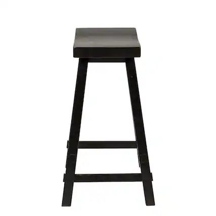 Front. Liberty Furniture Industries - Creations 24 Inch Sawhorse Counter Stool - Black (RTA) in Various - Brown.