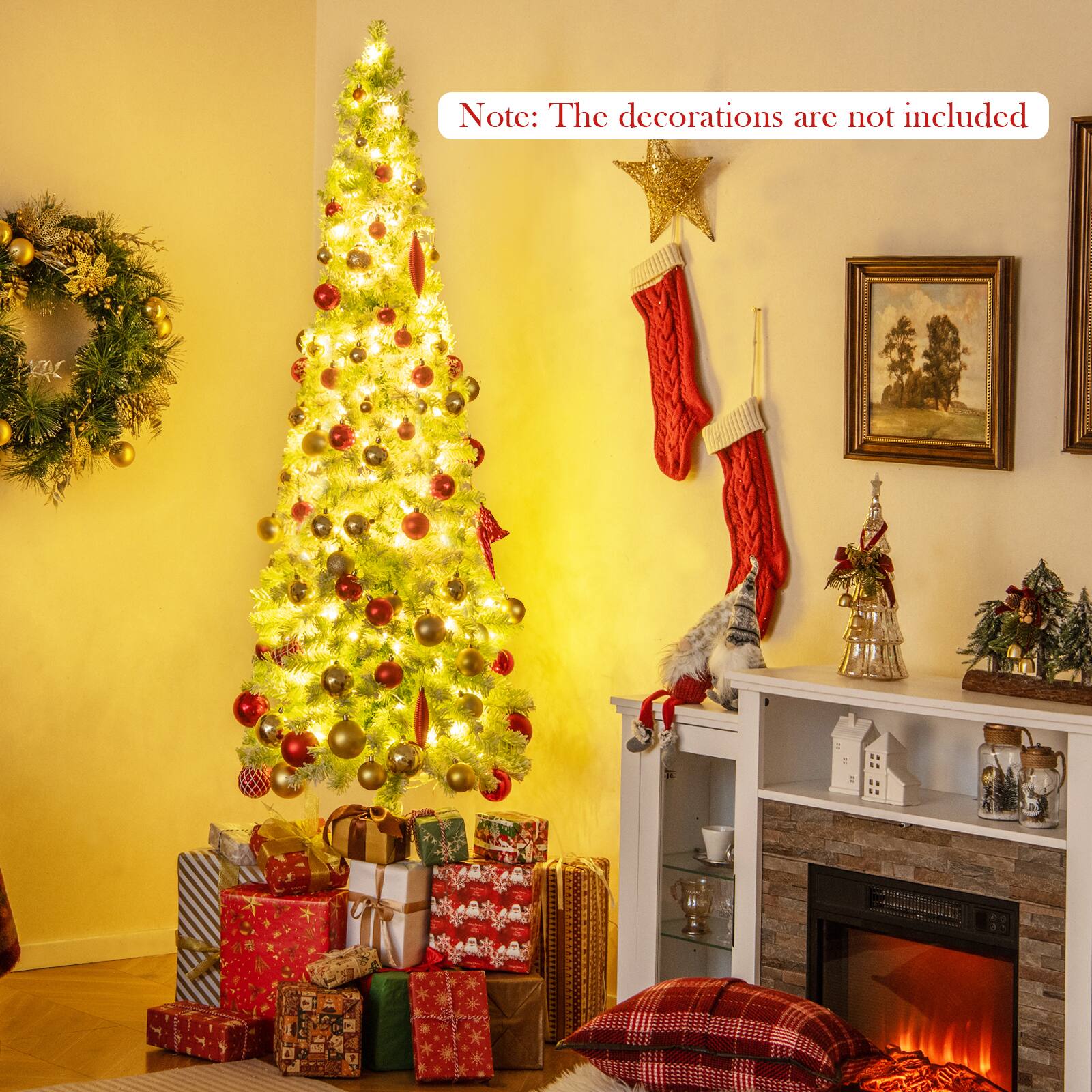 Note: The decorations are not included