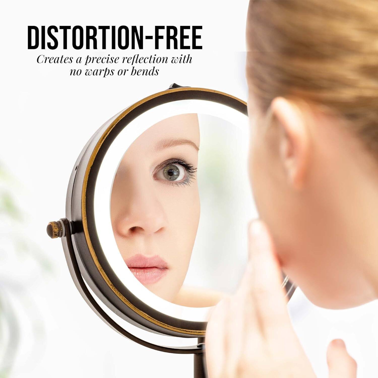 DISTORTION-FREE  
Creates a precise reflection with no warps or bends