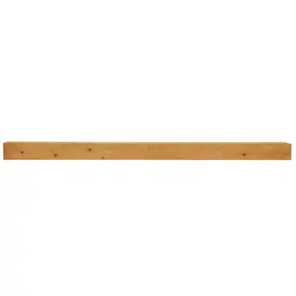 Front. Touchstone Home Products - Fireplace Mantel Shelf , 84" x 8" x 4.75", Solid Pine Wood Mantel for Over Fireplace - Natural Finish.