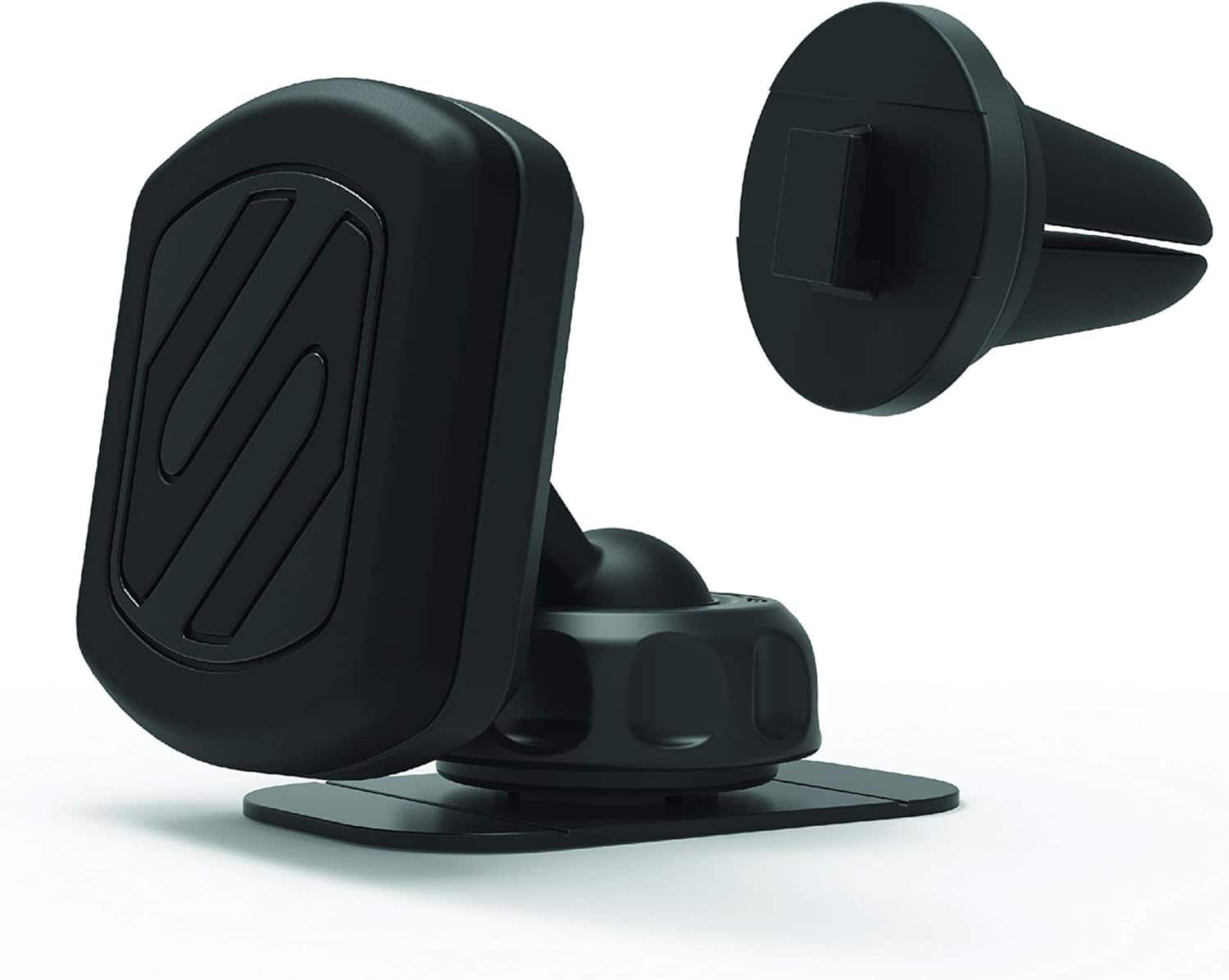 Scosche - MAGDV-XTSP1 MagicMount Magnetic Dashboard Phone Mount and Vent Mount for Car, 360° Adjustable Magnet Head, Unive - Black