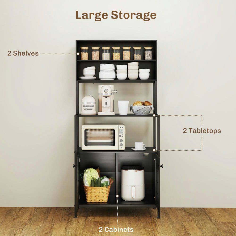 Large Storage

2 Shelves

2 Tabletops

2 Cabinets