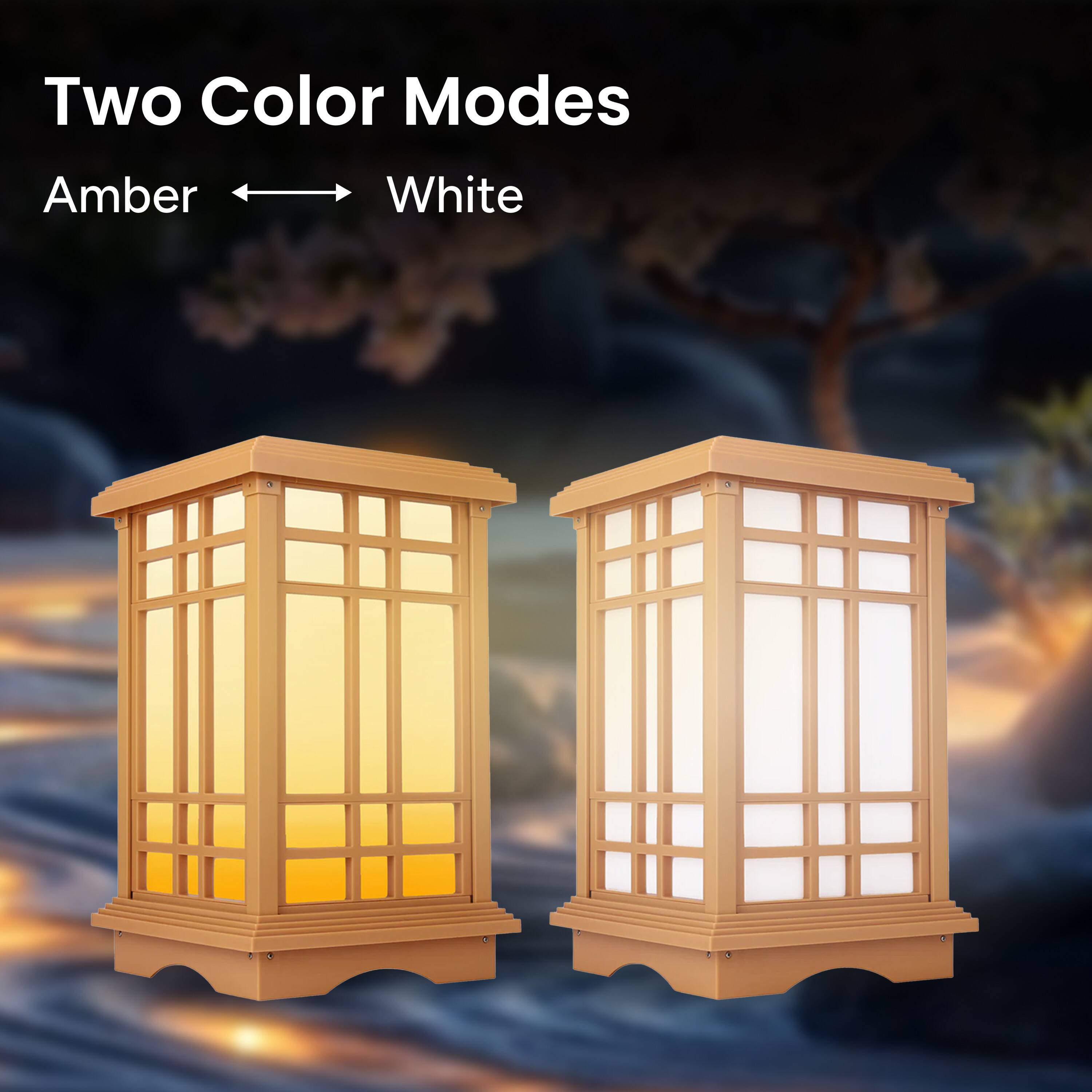 Two Color Modes
Amber White