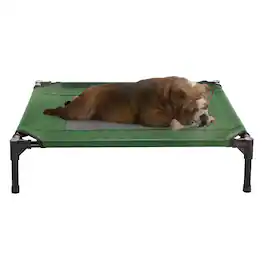 PetMaker - Elevated Dog Bed 30x24 Bed for Pets with Non-Slip Feet Indoor/Outdoor Dog Cot or Puppy Mattress for Pets up to 50lbs - Green