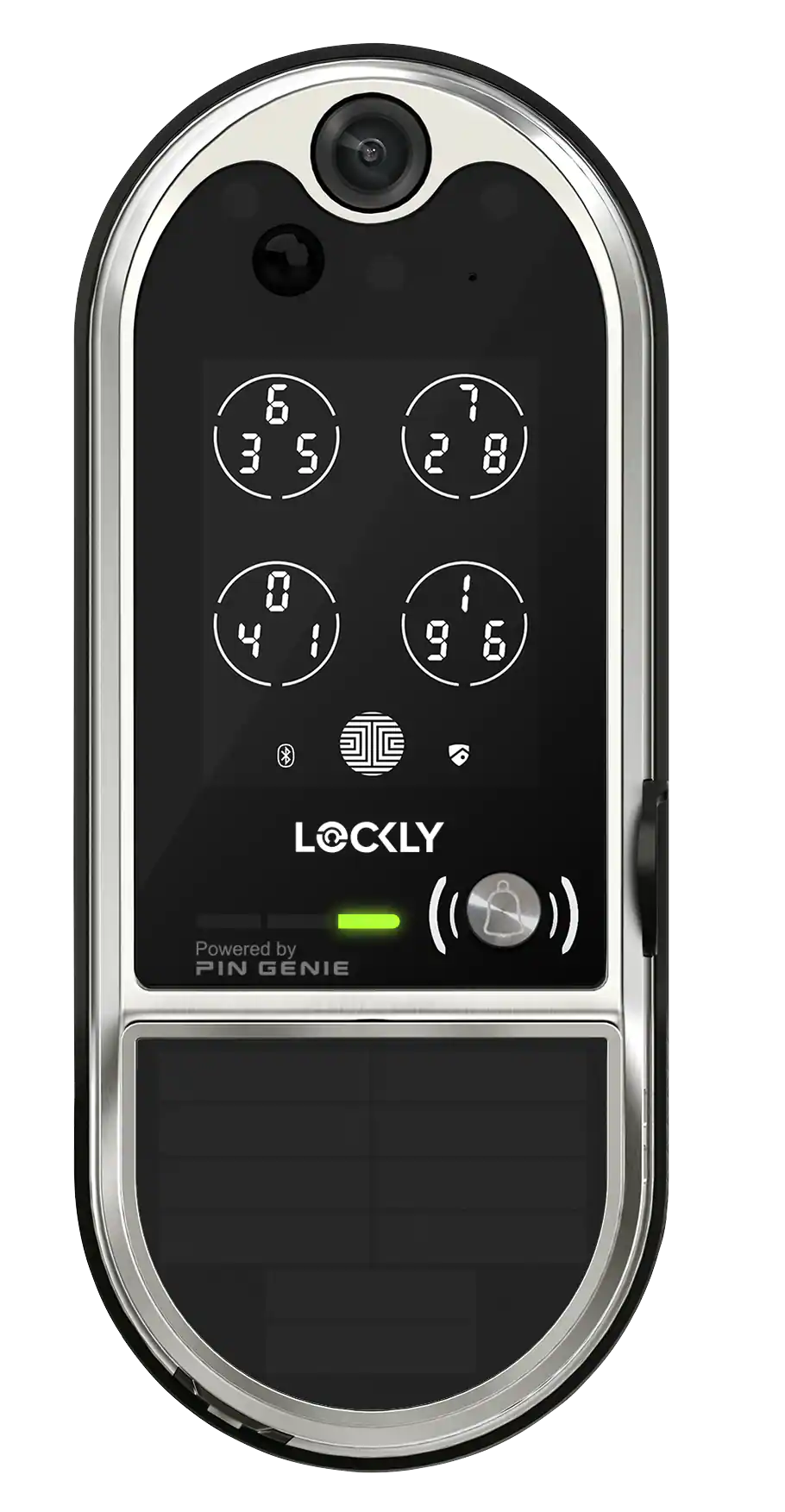 Lockly - Vision Elite Video Doorbell Smart Lock Deadbolt Edition - Satin Nickel