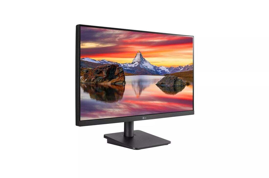 Alt View 3. LG - 24MP400-B 24" FHD IPS 3-Side Borderless Monitor, 75Hz, 5ms, AMD FreeSync, HDMI & VGA - Black.